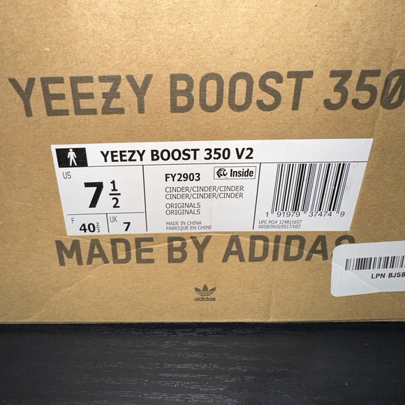 Adidas Yeezy Boost 350 V2 Cinder Non-Reflective (FY2903) - Picture 10 of 11